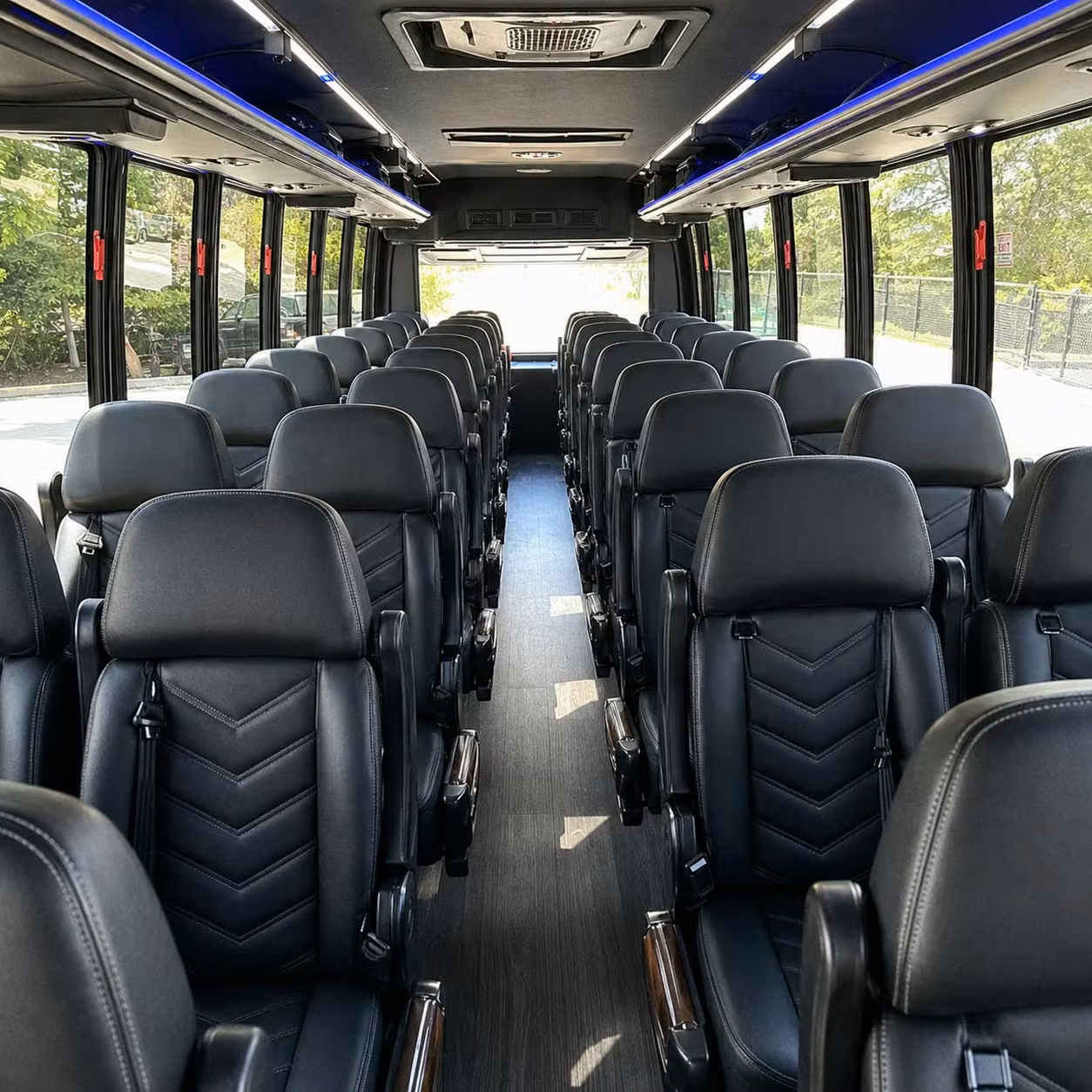 28 passenger minibus interior
