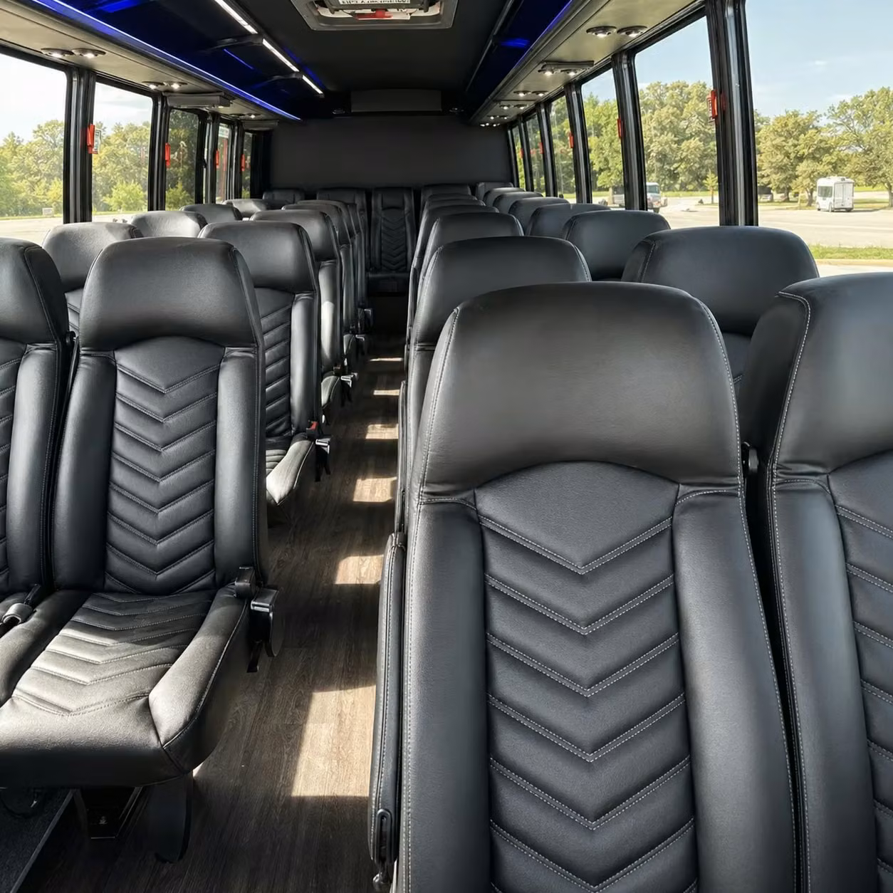 35 passenger minibus interior