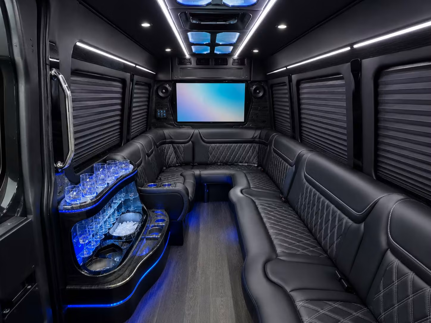 sprinter van and limo van rentals for warren prom vip groups